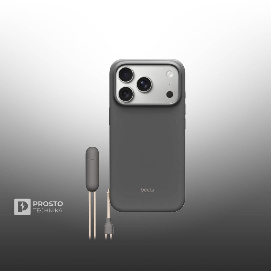 Чехол Beats iPhone 17 Pro Max Kickstand Case with MagSafe and Camera Control - Granite Gray